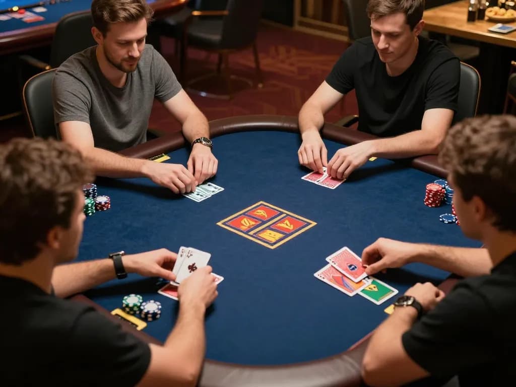 Players strategically betting on B52club during an exciting online poker game.