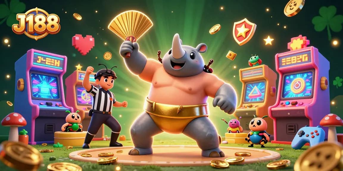Unveil thrilling moments with J188 at the casino as a sumo beetle champion unleashes golden coins.