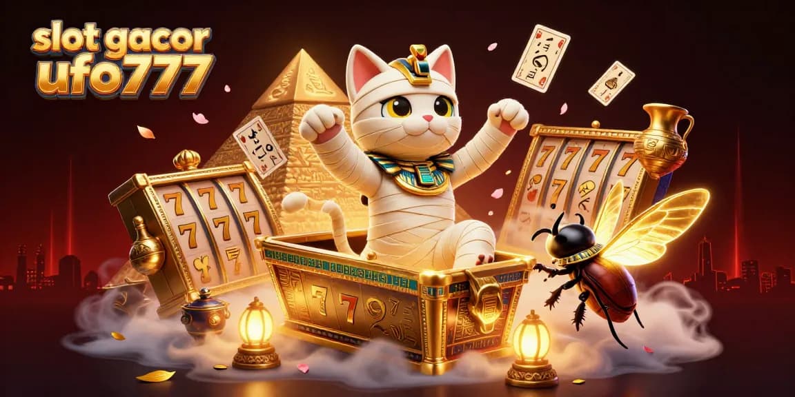 Experience thrilling slot gacor ufo777 in this iconic 3D illustration with dramatic casino elements.