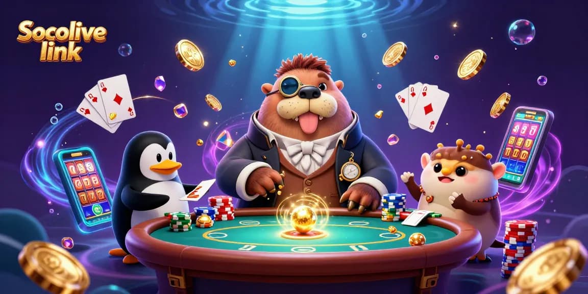 Socolive link delivers an engaging underwater poker experience with stunning visuals and characters in action.