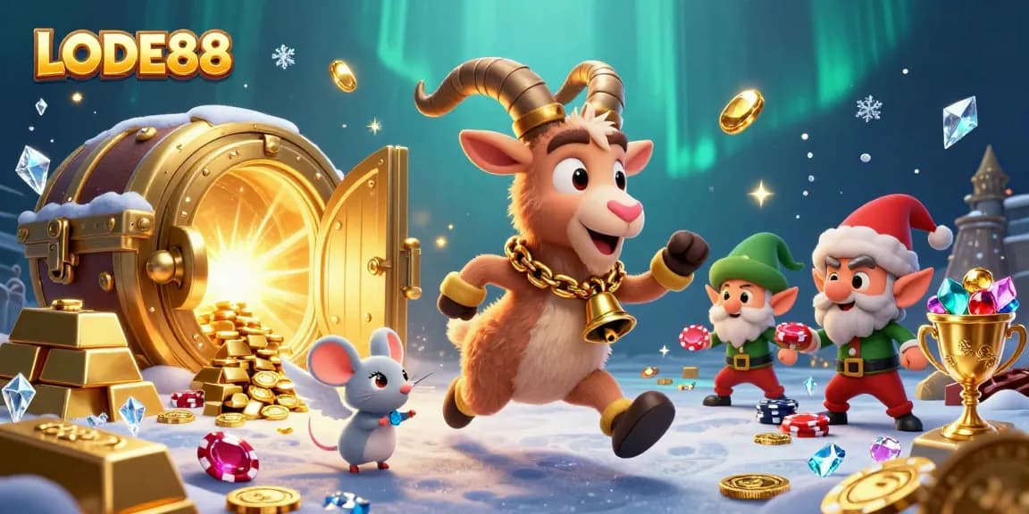 LODE88 offers exciting casino adventures with Krampus and mischievous elves, capturing the thrill of gaming.