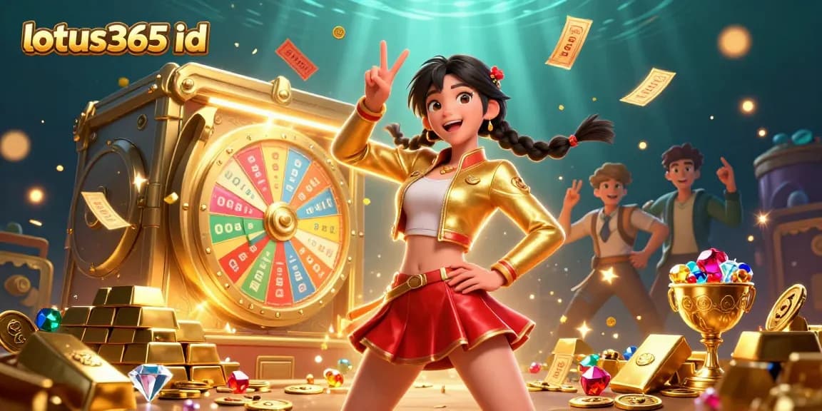 Win big with your lotus365 id in this vibrant casino-themed illustration!