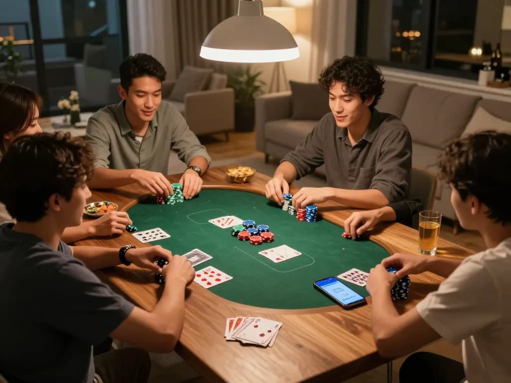 Cakhiatv enhances home poker night with friends and vibrant gameplay settings.