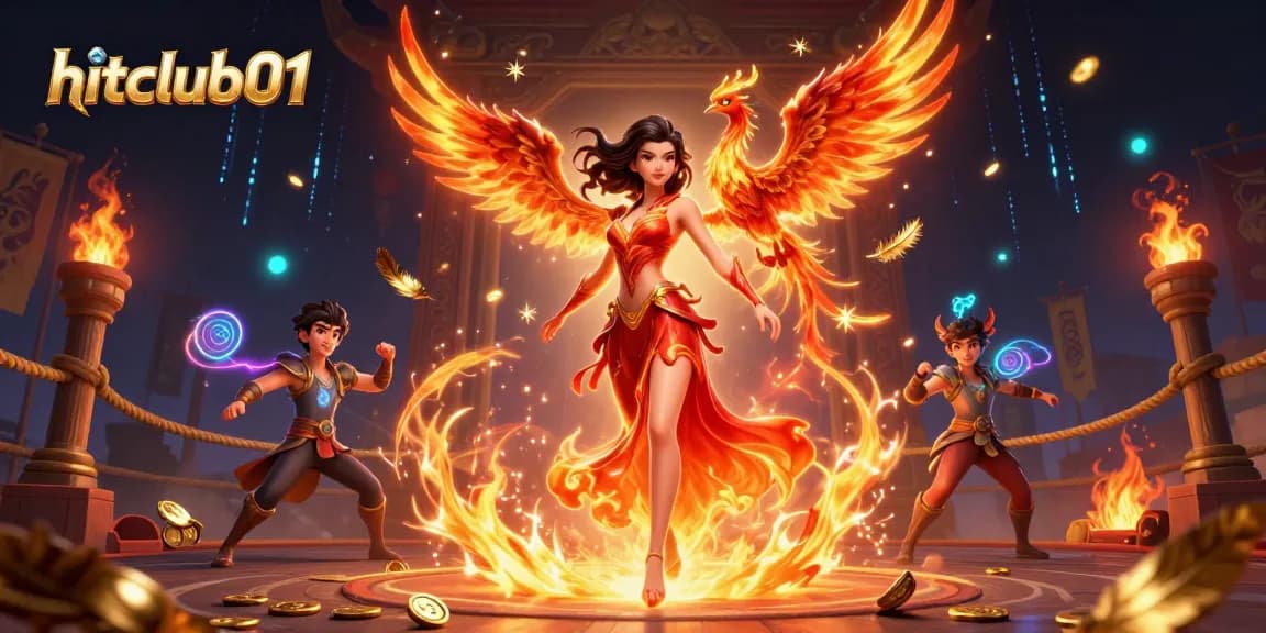 Experience thrilling gameplay at hitclub01 with an engaging Asian casino scene, featuring vibrant characters and dynamic elements.