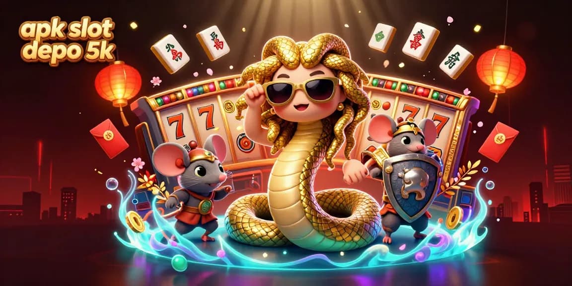 Spin and win on apk slot depo 5k with vibrant characters and exciting casino elements.