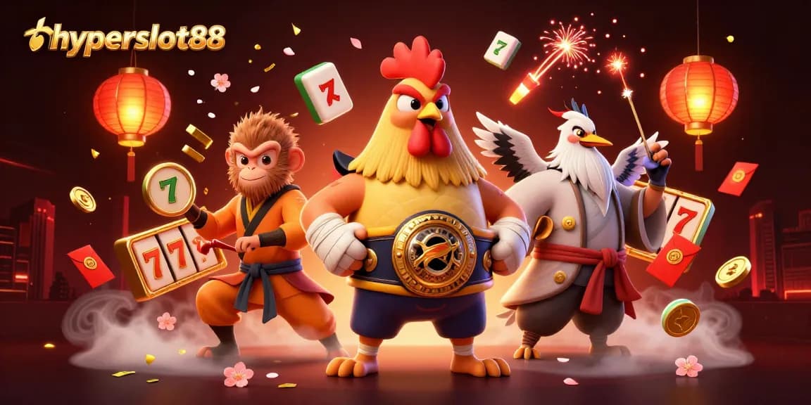 Experience the excitement of hyperslot88 with vibrant casino themes featuring unique characters and dynamic gaming elements.