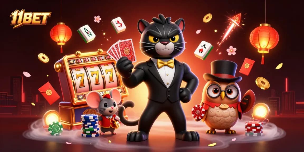 Win big with exciting slots and jackpots at 11BET, featuring captivating visuals and rich animations.