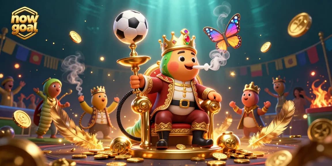 Experience real-time betting with nowgoal characters in an exciting sports-themed atmosphere showcasing vibrant soccer elements.