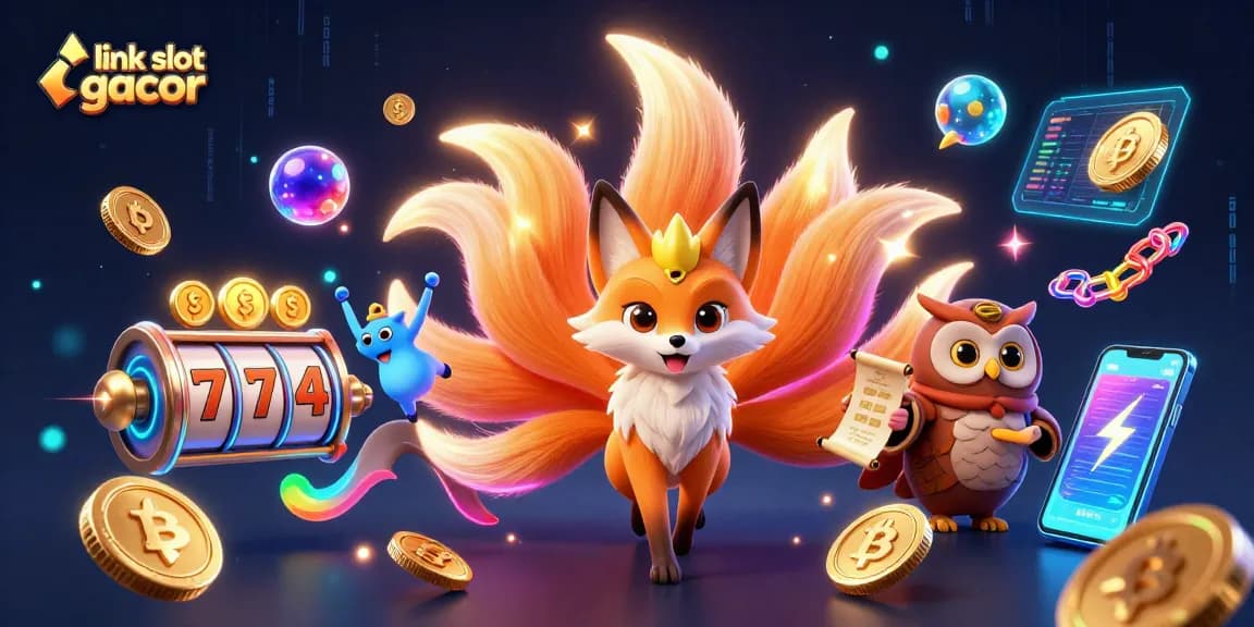 Spin to win with vibrant link slot gacor illustration featuring dynamic casino elements!