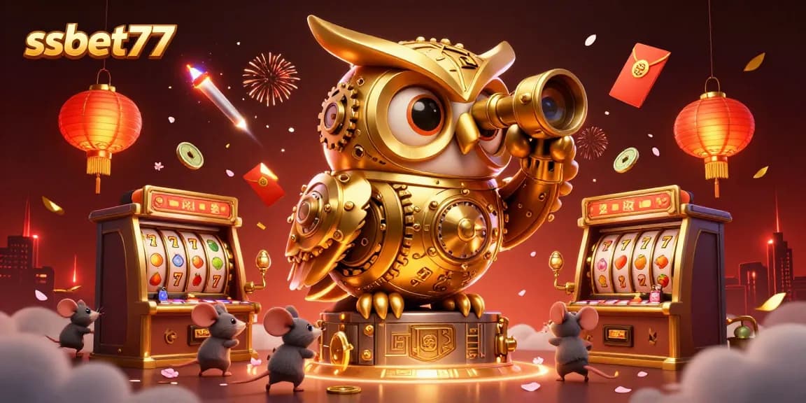 Immerse yourself in the thrilling world of ssbet77, featuring cartoon characters and vibrant casino elements.