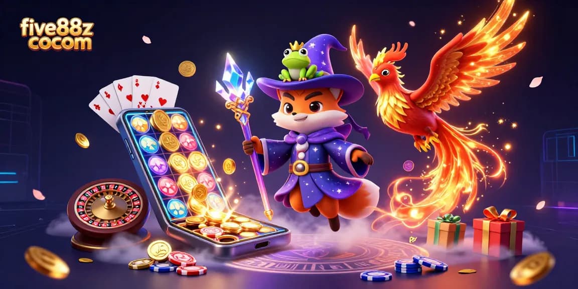 Engage with the exciting world of five88z cocom while enjoying mystical characters in a vibrant casino scene.