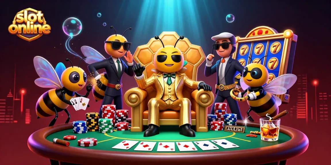Menangkan jackpot slot online dengan suasana kasino yang penuh warna dan karakter unik.