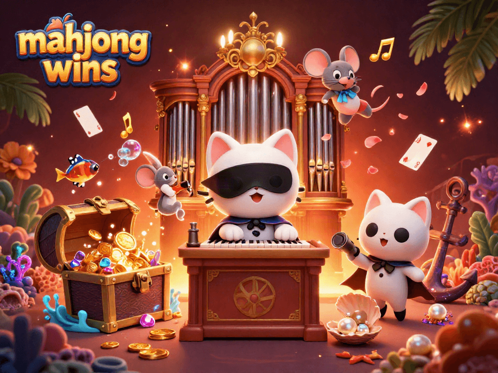 Score mahjong wins in an exciting casino showdown with vibrant characters and dynamic elements.