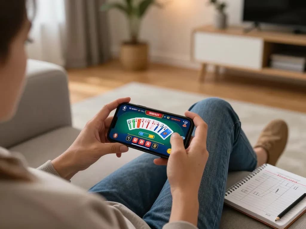 Pemain mobile yang terlibat menikmati blackjack di smartphone mereka sambil menggunakan catatan strategis dari https://www.aapkadictionary.com/zeal/ untuk taruhan yang lebih baik.