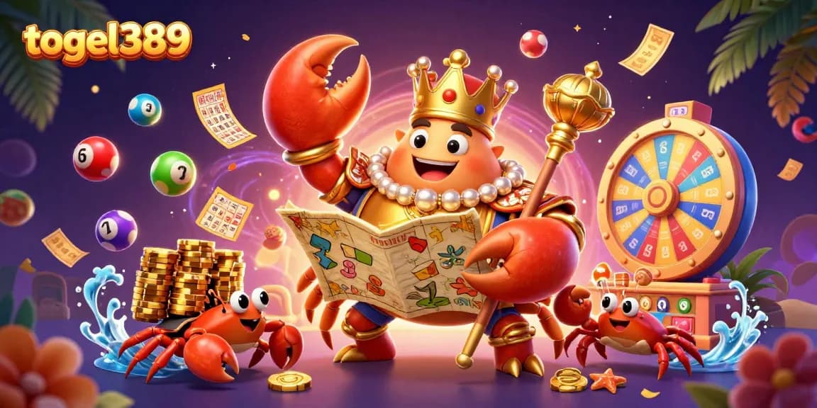 Experience the thrill of togel389 with a vibrant 3D illustration of luck and winnings!
