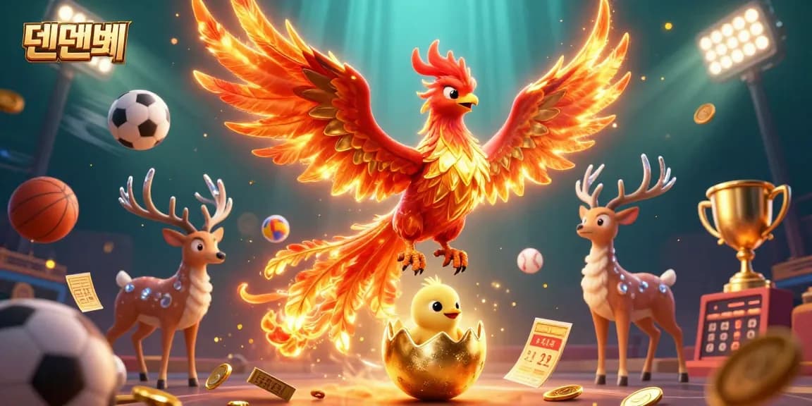 Experience the excitement of 텐텐벳 with vibrant, animated casino elements in a dynamic scene.