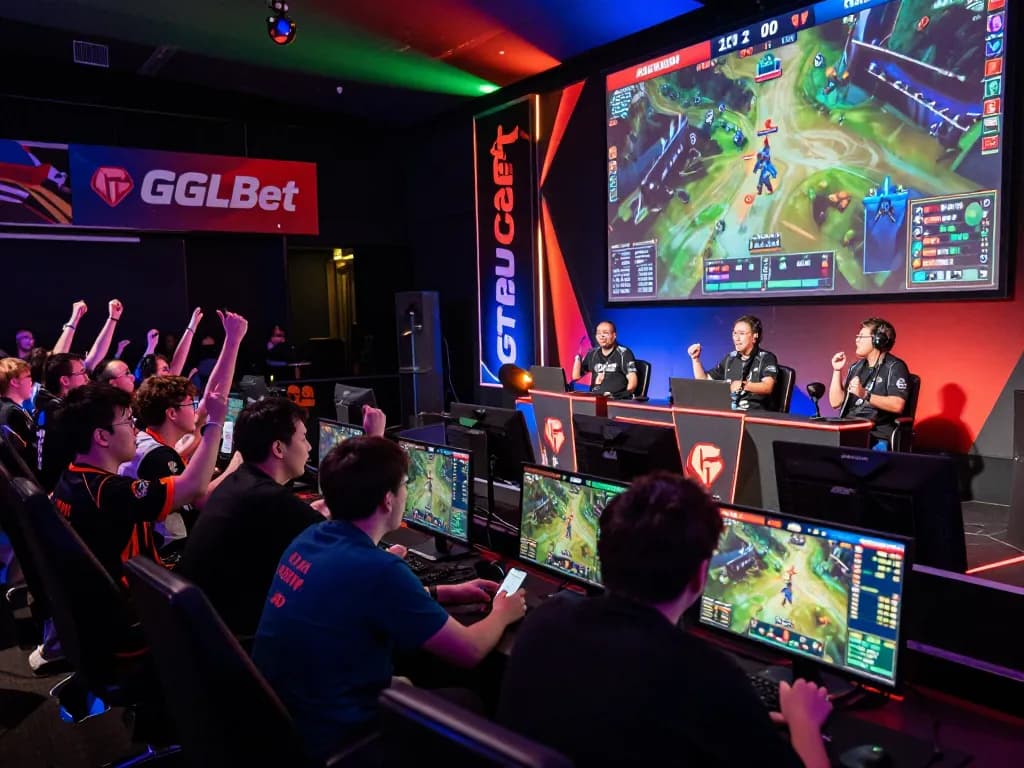 Exciting Dota 2 betting action at GGLBet with fans, live match, and real-time betting.