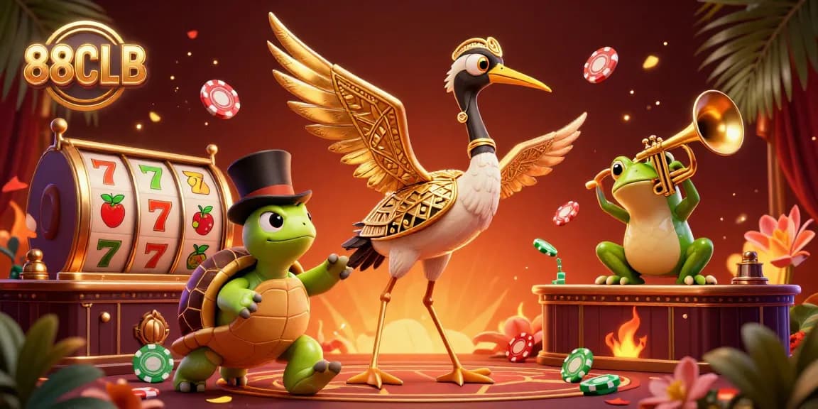 Experience thrilling gameplay at 88CLB with vibrant characters and dynamic casino elements.