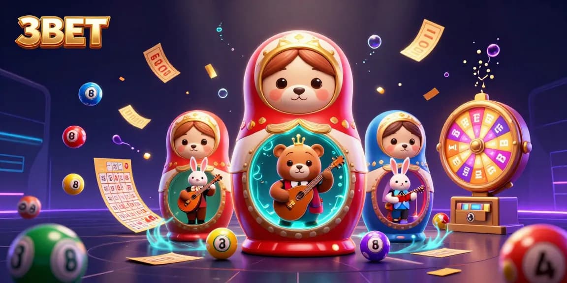 Engage in 3BET gaming with luck from Russian Matryoshka bears and lottery elements