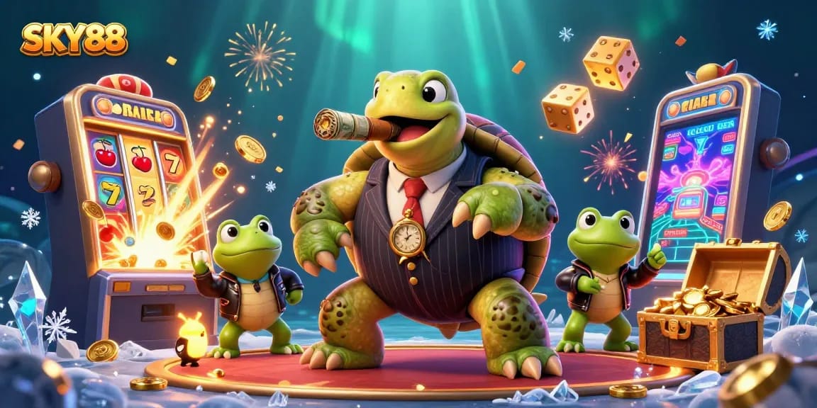 Engage with SKY88's exhilarating gambling world featuring vibrant games and dynamic characters.
