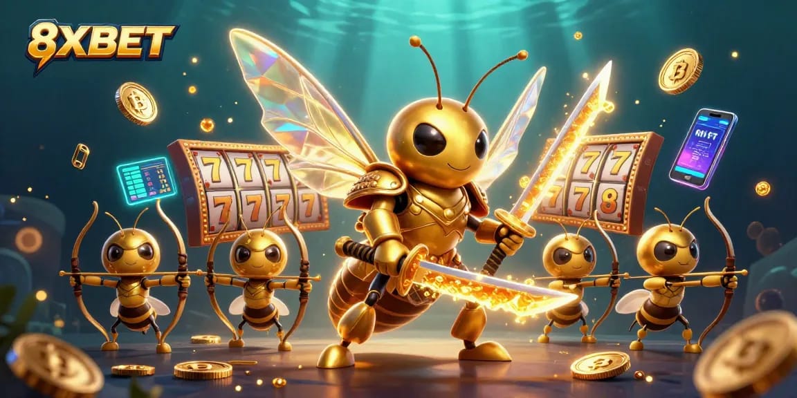 Engage in thrilling gameplay with 8XBET in an exciting 3D casino undersea adventure.