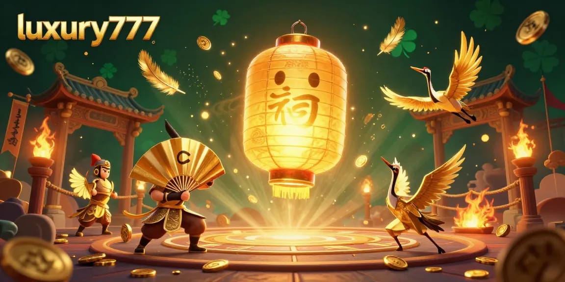 Menangkan permainan slot luxury777 di kasino malam, dengan elemen berkilau dan suasana magis.