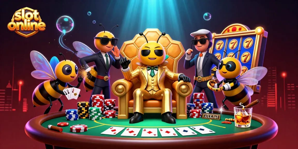Menangkan jackpot slot online dengan suasana kasino yang penuh warna dan karakter unik.