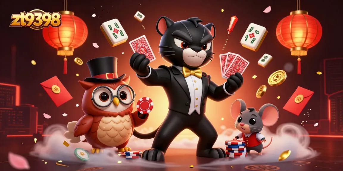 Experience winning strategies with zt9398 while engaging in a vibrant 3D casino scene.