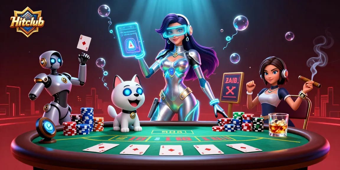 Hitclub offers thrilling poker experiences with holographic elements and engaging casino visuals