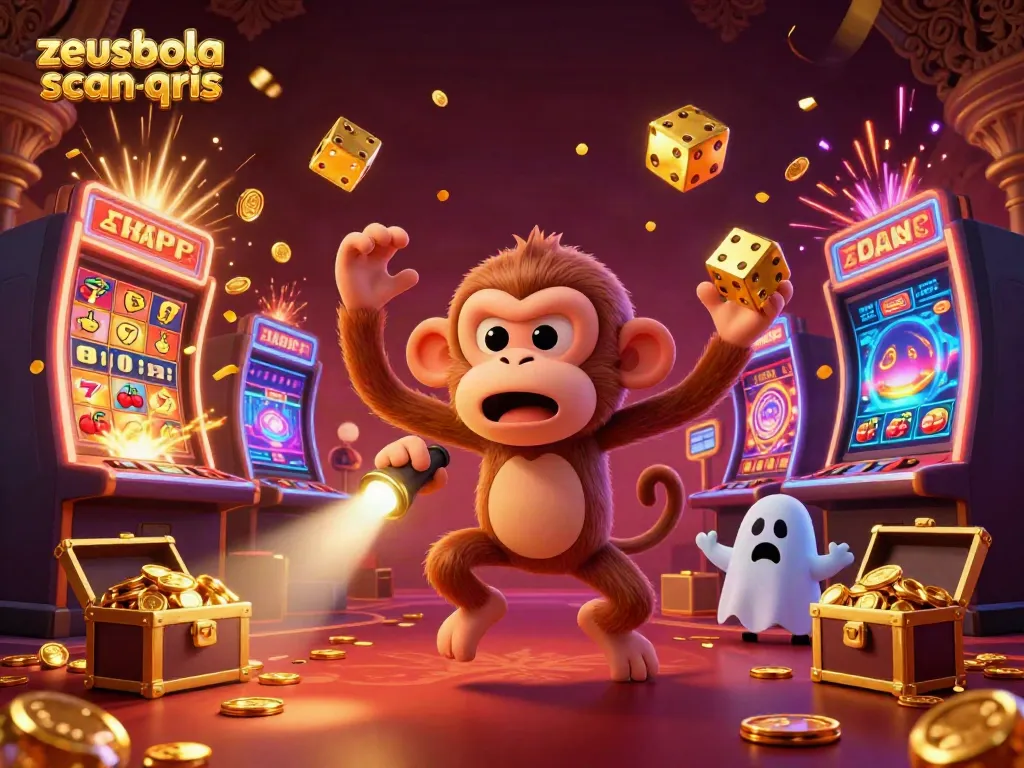 Engage with thrilling action as the zeusbola scan qris comes alive with playful characters in a casino.