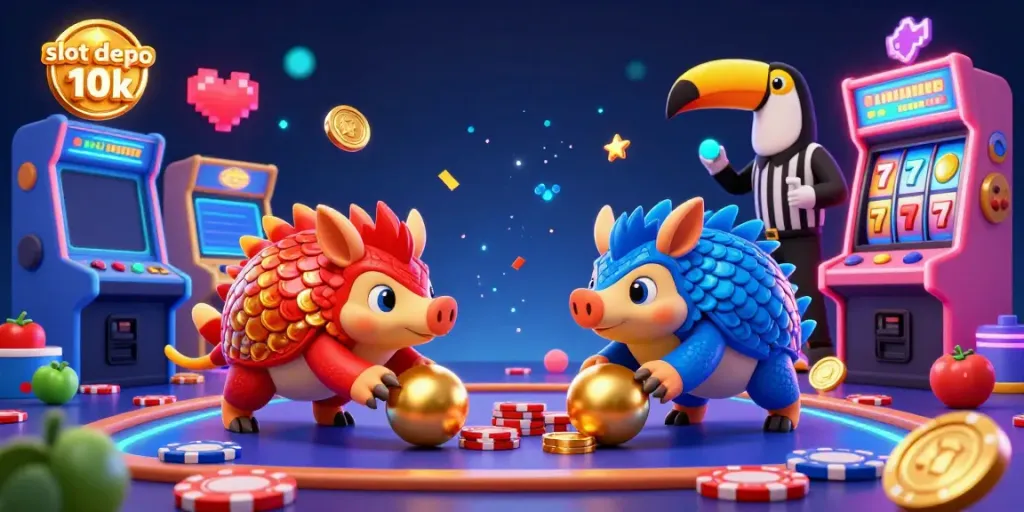Menangkan jackpot di slot depo 10k dengan pangolin bertarung dalam permainan kasino yang seru.