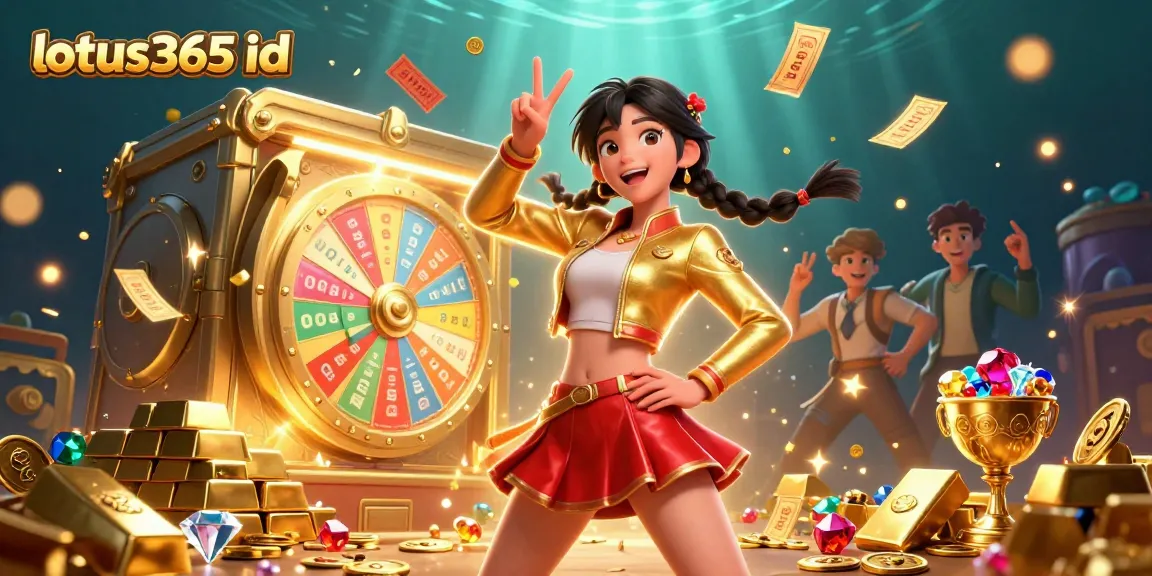 Win big with your lotus365 id in this vibrant casino-themed illustration!