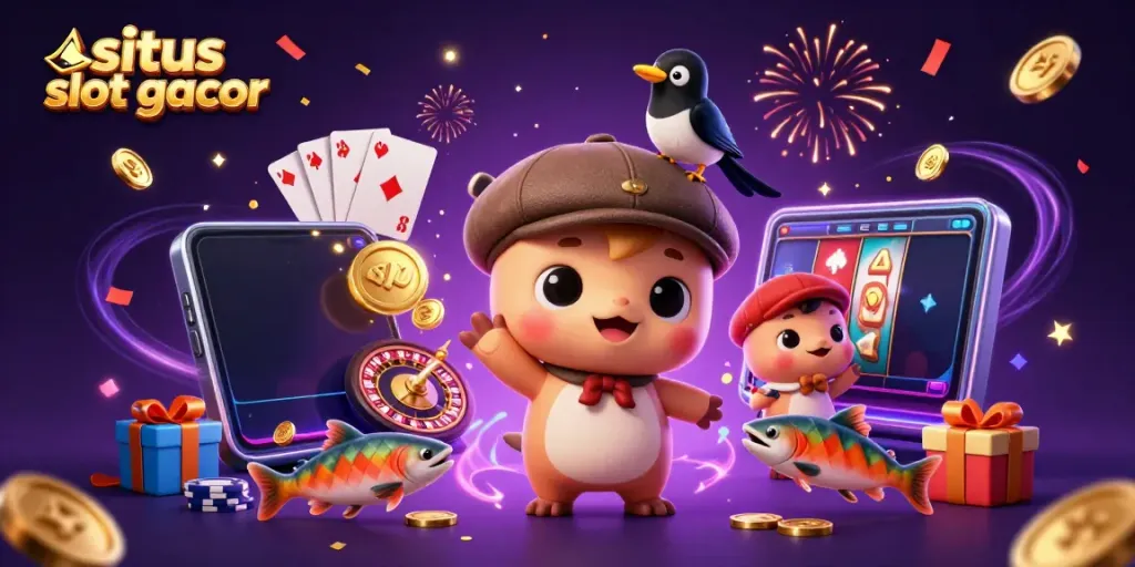 Menangkan jackpot di situs slot gacor dengan ilustrasi lucu dari monster Loch Ness dan teman-temannya.