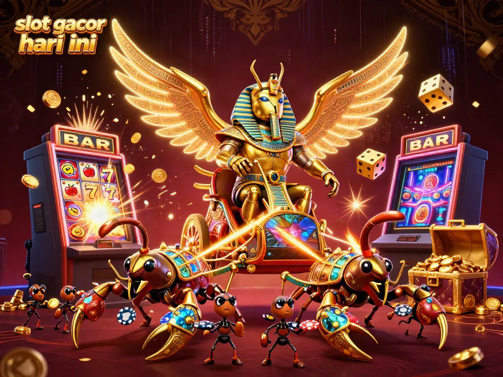 Experience the thrill of slot gacor hari ini with dynamic 3D characters and casino elements bursting with excitement.