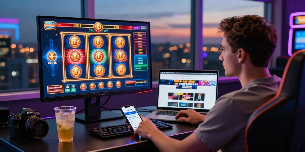 Dynamic gaming moment at a credit card casino, showcasing engaging gameplay on https://being-there.org.uk with vibrant visuals and a modern setup.