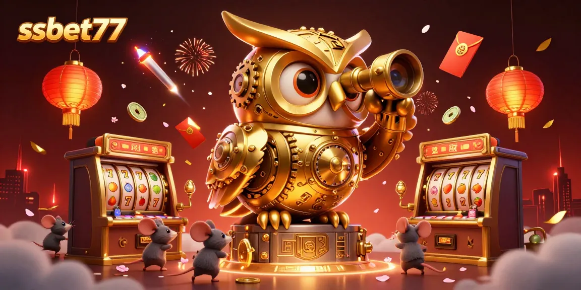 Immerse yourself in the thrilling world of ssbet77, featuring cartoon characters and vibrant casino elements.