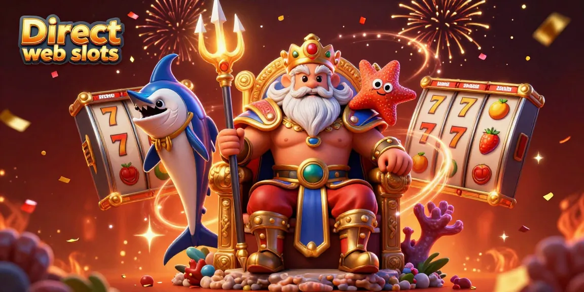 Play exciting Direct web slots with vibrant scenes of Neptune and slot elements for optimal fun.
