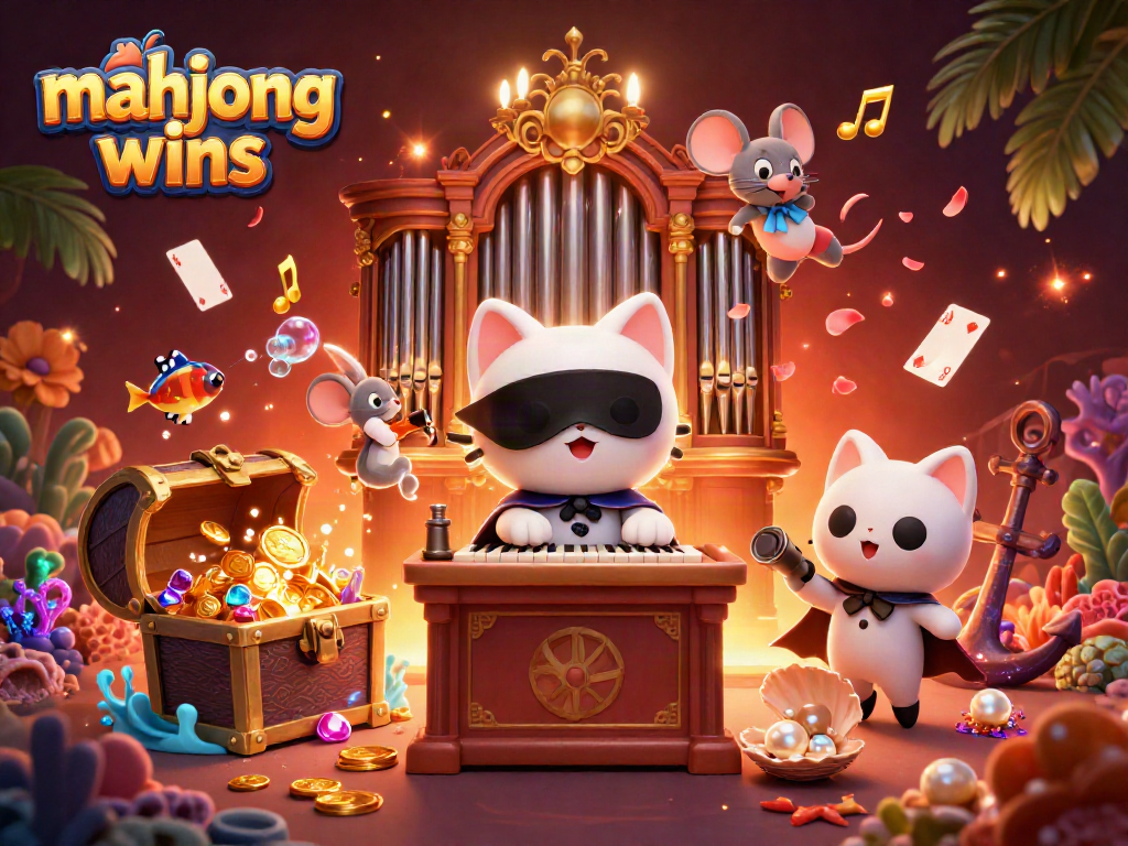 Score mahjong wins in an exciting casino showdown with vibrant characters and dynamic elements.