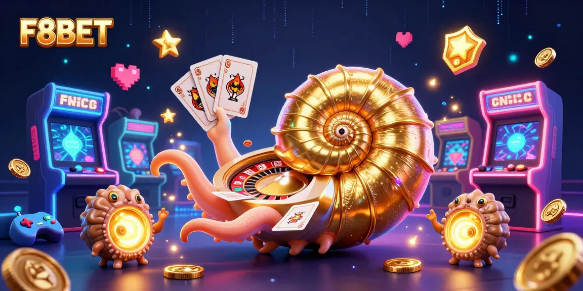 Engage in thrilling action at F8BET with a dynamic scene featuring a giant nautilus roulette wheel.