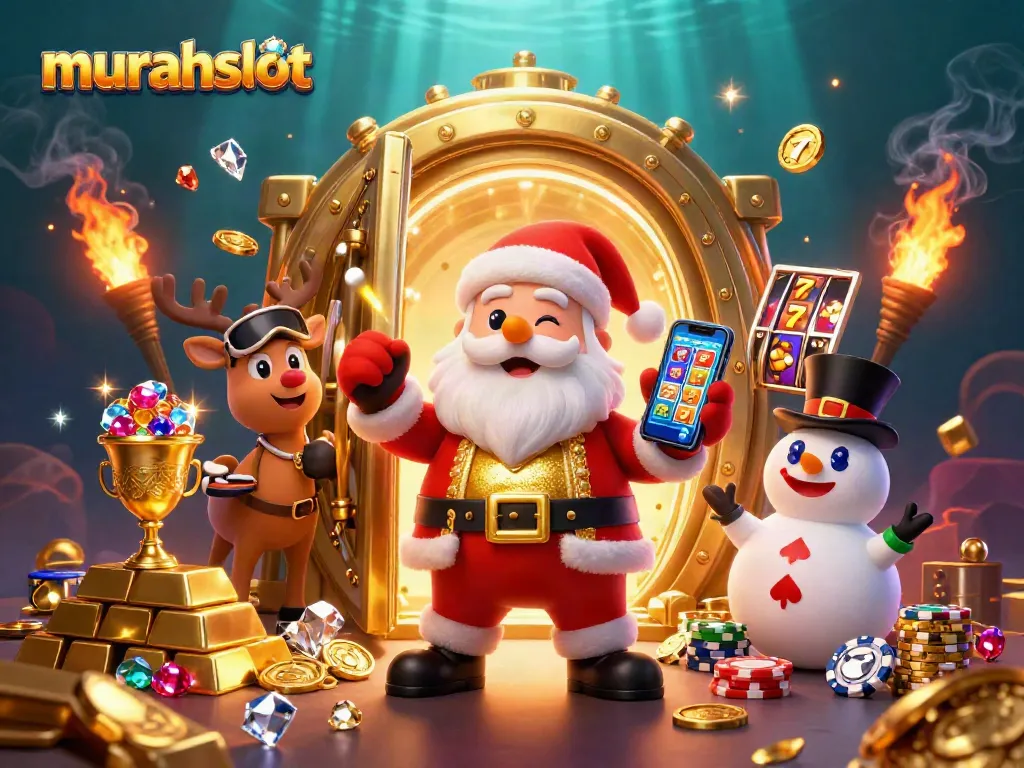 Menangkan jackpot di murahslot dengan Santa Claus dan teman-temannya dalam suasana kasino yang kaya!