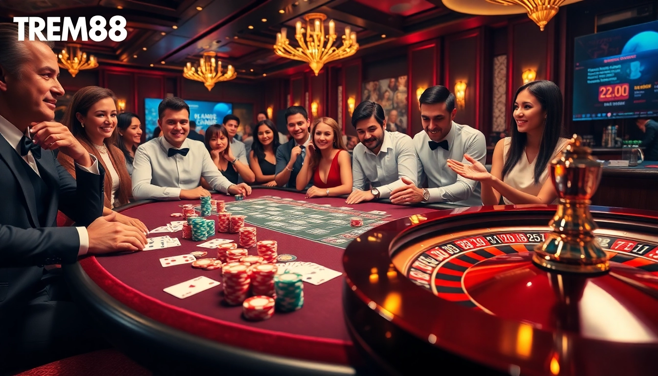 Experience the excitement at TRANG CHỦ BEM88 with a vibrant poker scene and casino ambiance.