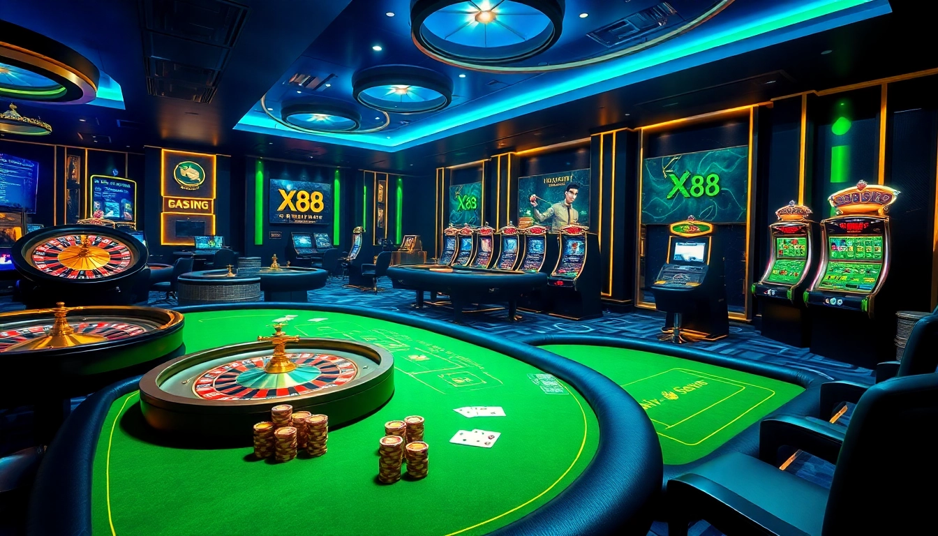 Experience high-stakes excitement at XX88 with vibrant casino visuals and dynamic gameplay elements.