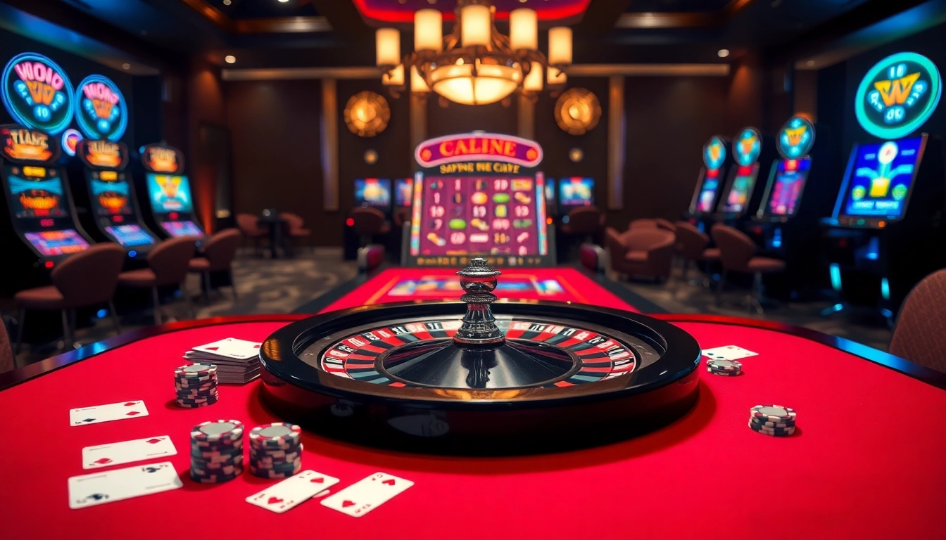 Gamble at Nhà cái RR88, enjoying a thrilling night at the casino with roulette and vibrant lights.