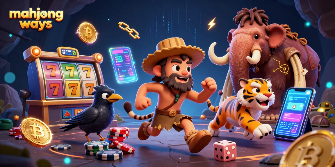 Engage in mahjong ways with this vibrant online casino scene featuring characters and slot elements.